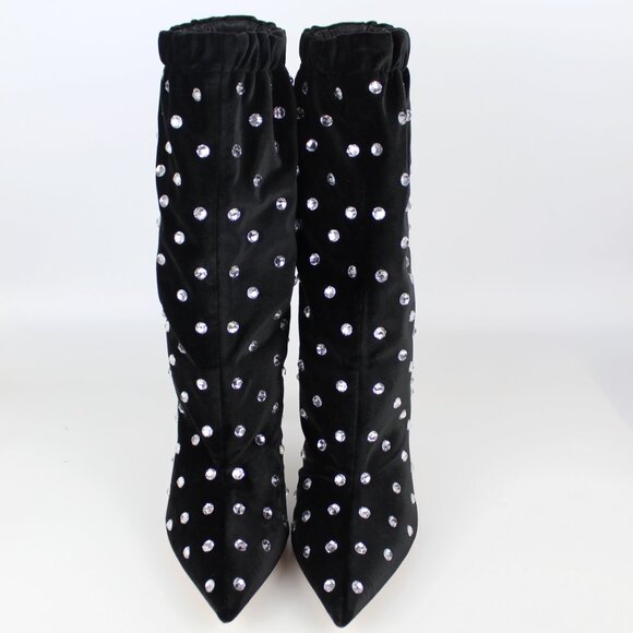 NEW Valentino Garavani Jeweled Crystal Ankle Boots – Glamorous Statement Heels - Picture 5 of 16